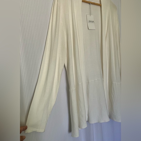 SUNG by Alfred Sung - Off White Open Front Cardigan - XXL (see measurements) - Picture 3 of 11